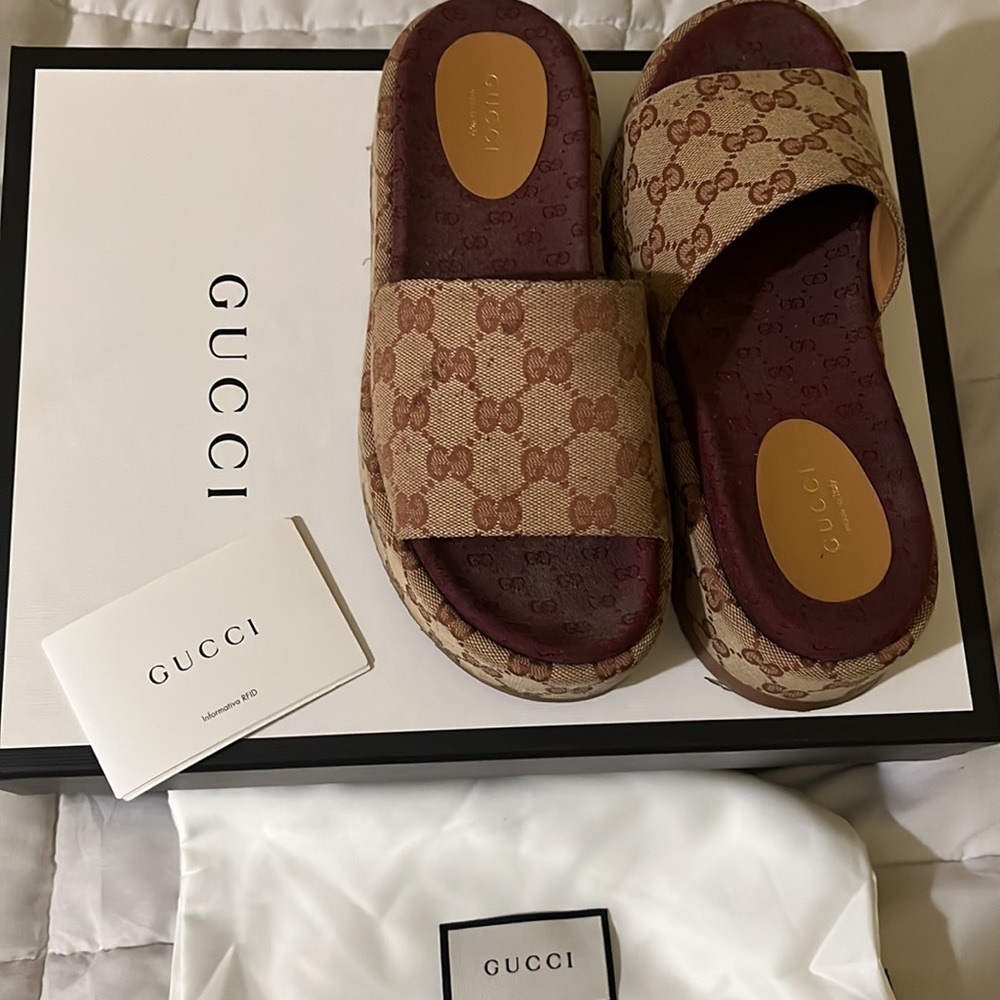 Gucci Platforms With Dust Bags